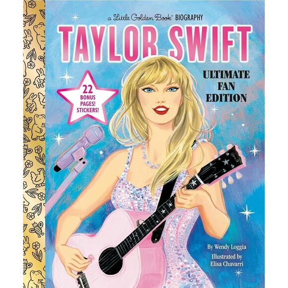 Taylor Swift Ultimate Fan Edition Little Golden Book Biography & 22 Bonus Pages - Picture 1 of 7